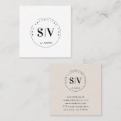 Minimale schoonheidssalon Professional Business Contactkaartje (Voorkant / Achterkant)