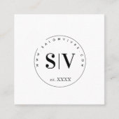 Minimale schoonheidssalon Professional Business Contactkaartje (Voorkant)