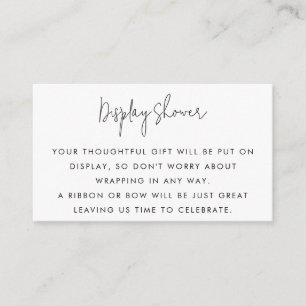 Minimale schotel voor zwart-witweergave in script informatiekaartje