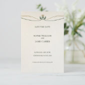 Minimale Schotse Distel Save the Date Kaart (Staand voorkant)