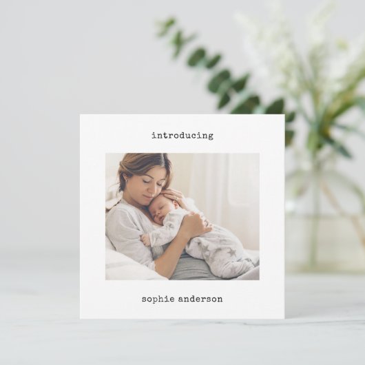 Minimale schrijfmachine | Aankondiging van de foto (Staand voorkant)