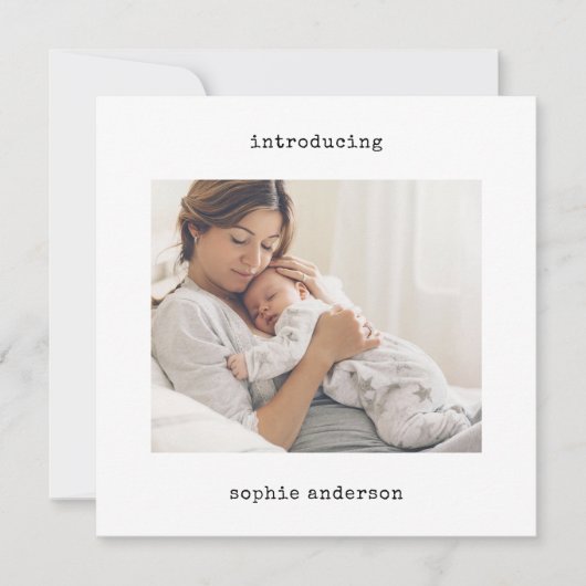 Minimale schrijfmachine | Aankondiging van de foto (Voorkant)