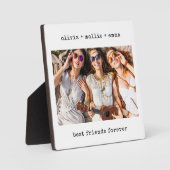 Minimale schrijfmachine | Foto van beste vrienden  Fotoplaat (Voorkant)