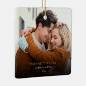 Minimale schrijfmachine | Foto van Merry en Marrie Keramisch Ornament (Rechts)