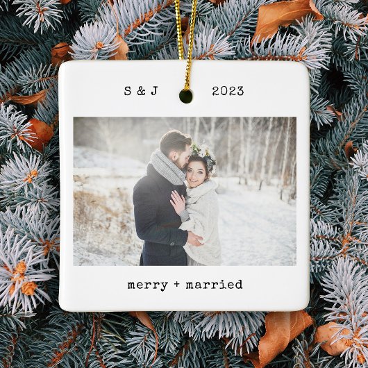 Minimale schrijfmachine | Foto van Merry en Marrie Keramisch Ornament