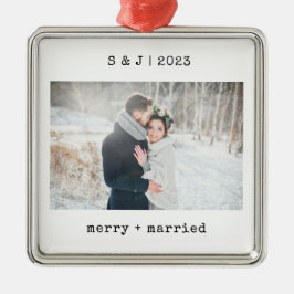 Minimale schrijfmachine | Foto van Merry en Marrie Metalen Ornament