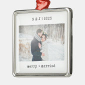 Minimale schrijfmachine | Foto van Merry en Marrie Metalen Ornament (Links)