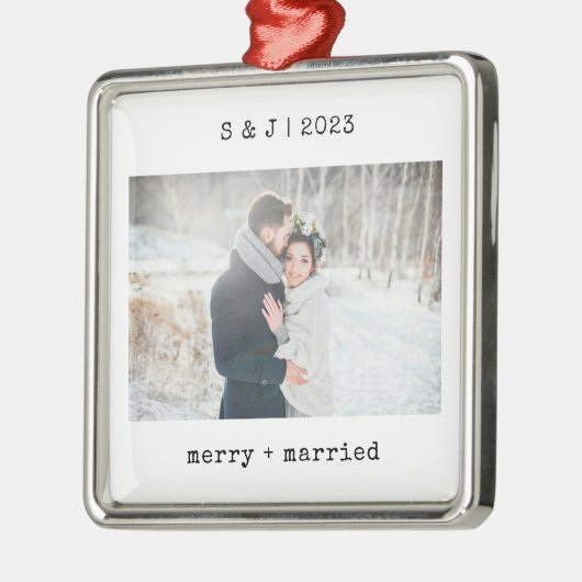 Minimale schrijfmachine | Foto van Merry en Marrie Metalen Ornament (Links)