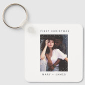 Minimale schrijfmachine | Foto van Merry en Marrie Sleutelhanger (Voorkant)