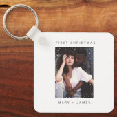 Minimale schrijfmachine | Foto van Merry en Marrie Sleutelhanger (Voorkant)