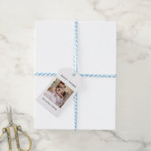 Minimale schrijfmachine | Vrolijk kerstfeest met f Cadeaulabel (Met Touw)
