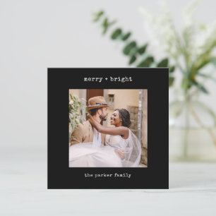 Minimale schrijfmachine   Vrolijk kerstfeest met f Feestdagenkaart