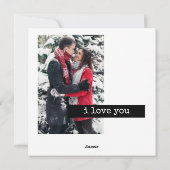 Minimale schrijfmachine | Vrolijk kerstfeest met f Feestdagenkaart (Achterkant)