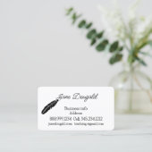 Minimale schrijver, legaal, leraar, instructeur-aa visitekaartje (Staand voorkant)