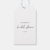 Minimale script bruidsfeest uitnodiging cadeaulabel (Voorkant)