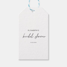 Minimale script bruidsfeest uitnodiging cadeaulabel