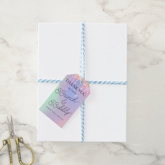 Minimale script bruiloft feest cadeau labels cadeaulabel (Met Touw)