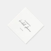 Minimale Script Bruiloft Feest Uitnodiging Servet (Hoek)