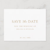 Minimale script bruiloft niet-foto opslaan van de  aankondigingskaart (Voorkant)