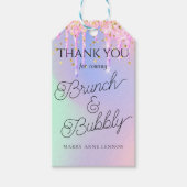 Minimale script bruiloftsshower cadeaubeglabels cadeaulabel (Voorkant)