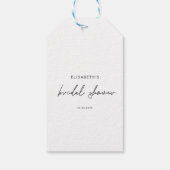Minimale Script Bruiloftsuitnodiging Cadeaulabel (Achterkant)