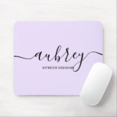 Minimale Script Calligraphy Light Paars Muismat (Met muis)