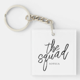Minimale script De Squad Bruidsmeisje aangepaste f Sleutelhanger