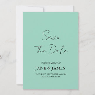 Minimale Script Foto Bewaar de Datum Save The Date
