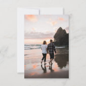 Minimale Script Foto Bruiloft RSVP (Achterkant)