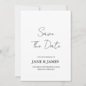 Minimale Script Foto Save the Date (Voorkant)