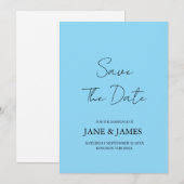 Minimale Script Foto Save the Date (Voorkant / Achterkant)