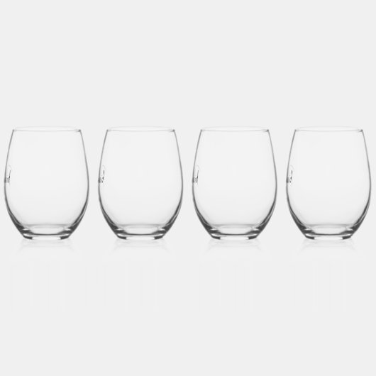 Minimale Script gepersonaliseerde bruiloft bruidsm Wijnglas Zonder Voet (Links)