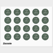 Minimale Script Highland Mosgroene Namen Sticker (Vel)