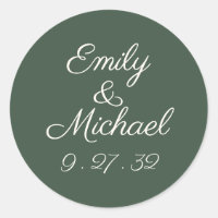 Minimale Script Highland Mosgroene Namen Sticker