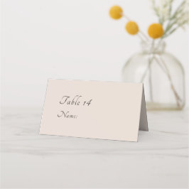 Minimale Script Photo Wedding Place kaarten Plaatskaartje