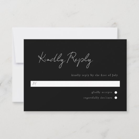 Minimale Script Rsvp (Voorkant)