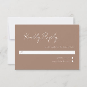 Minimale Script Rsvp Kaartje