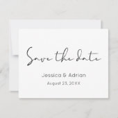 Minimale script save the date (Voorkant)