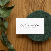Minimale Script Signature White Visitekaartje
