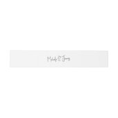 Minimale Script Typografie Bruiloft Uitnodigingen Wikkel (Vlak)