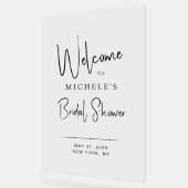 Minimale script typografie Bruiloft Welkom Acryl Bord (Hoek)