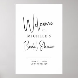 Minimale script typografie Bruiloft Welkom Poster