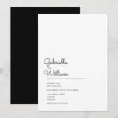 Minimale script uw foto save the date kaart (Voorkant / Achterkant)
