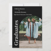 Minimale scriptdubbele aankondiging afstuderen (Voorkant)