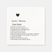 Minimale scriptfeesten bruiloft servetten (Voorkant)