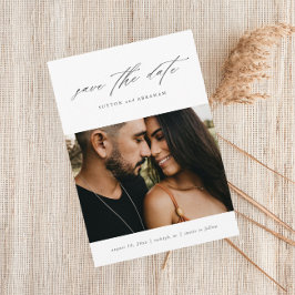 Minimale scriptfoto save the date