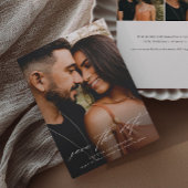 Minimale scriptfoto save the date