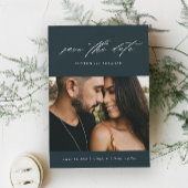 Minimale scriptfoto save the date