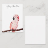 Minimale scriptfunctie Eenvoudige vogelnotitiekaar Notitiekaartje (Voorkant / Achterkant)