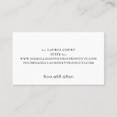 Minimale scripthandtekening Skincare-producten Visitekaartje (Achterkant)